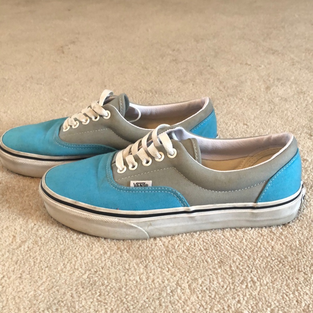 Blue and grey vans